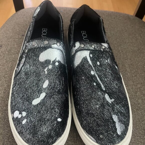 Boutique by Corky's Pine Top Animal Print Fur Women's Slip On Black s10 - Picture 3 of 9